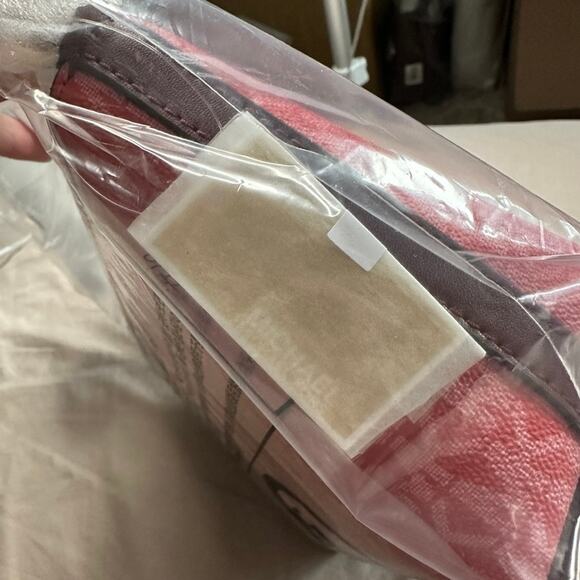 MICHAEL KORS Jet Set Small Two-Tone Logo Crossbody Bag In Oxblood Multi NWT - Picture 8 of 9